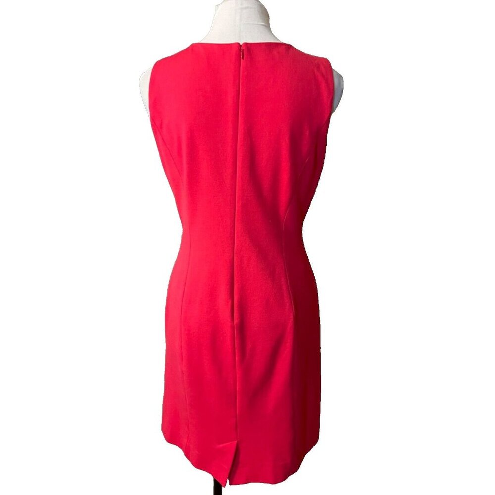 Talbots Sheath Dress 10 P 10P Ponte Pink Sleeveless Stretch Classic Career - Picture 5 of 14